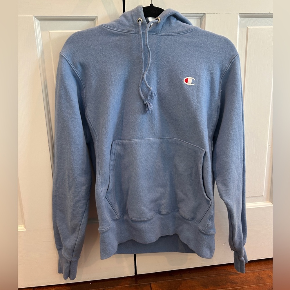 Champion Baby blue unisex hoodie